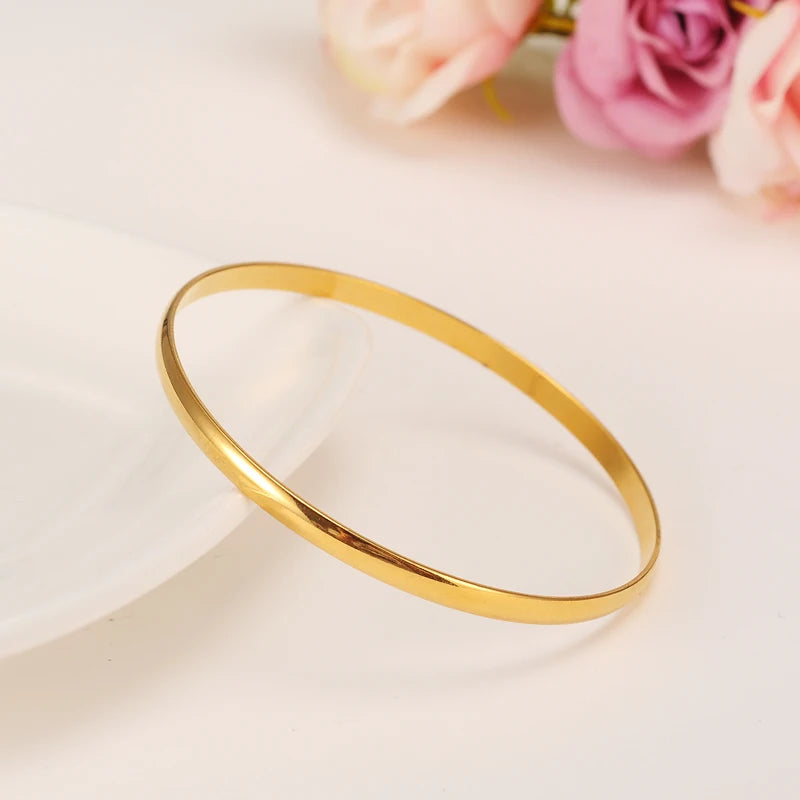 Gold Color Ethiopian Bridal Bracelet | Habesha Wedding Jewelry