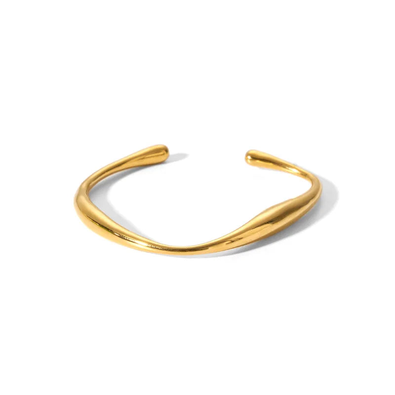 Waterproof Cubic Zirconia Bangles | Luxury Stainless Steel Bracelets