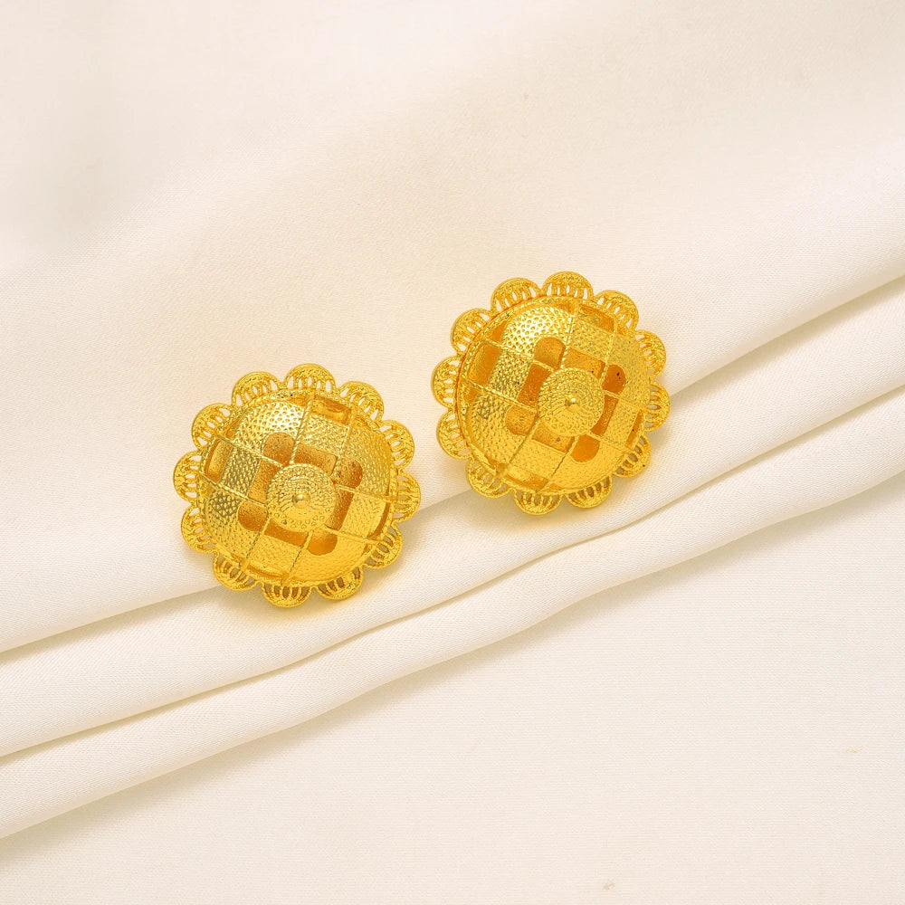24K Gold Plated Ethiopian Jewelry Set | Bridal Habesha Accessories