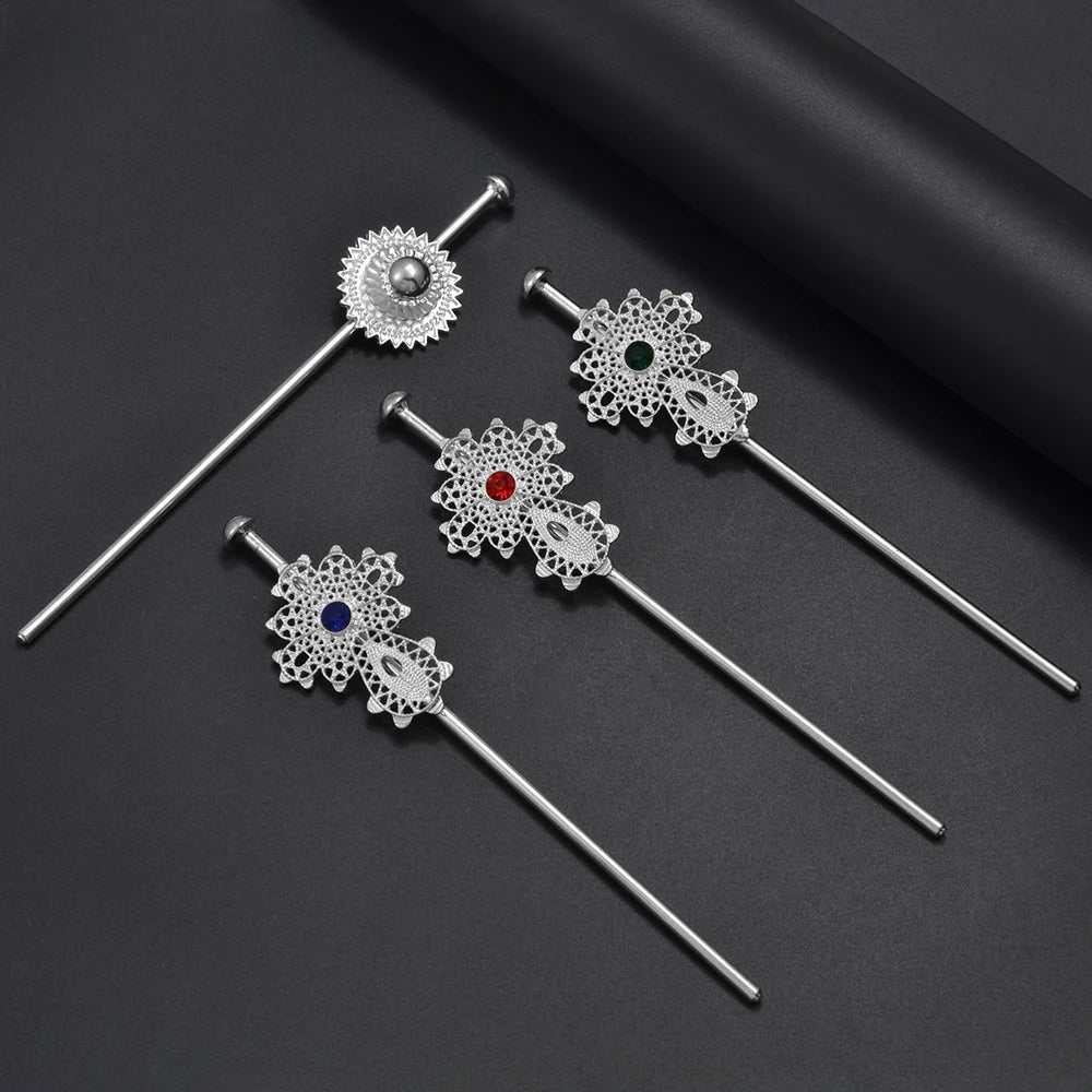 Ethiopian Hairpin Jewelry | Habesha Eritrean Wedding Head Accessory