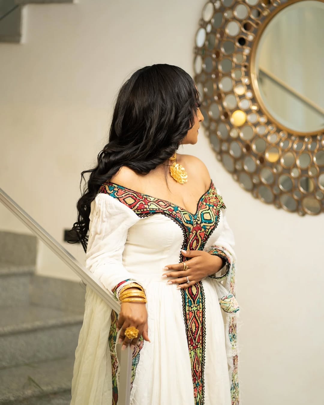 Beautiful Multicolor Zuria Habesha Kemis | New Ethiopian Dress