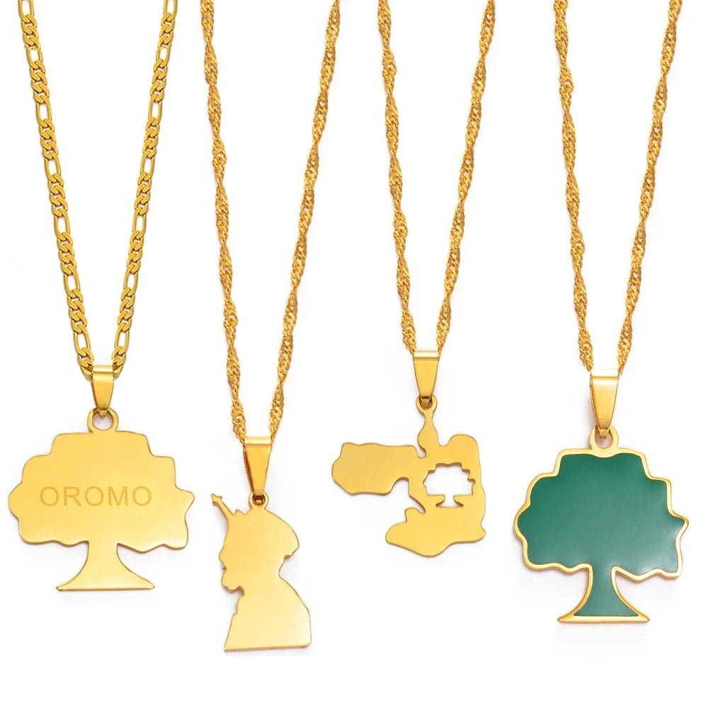 Ethiopia Oromia Pendant & Necklace | Oromo Jewelry for Men & Women - EthGebya