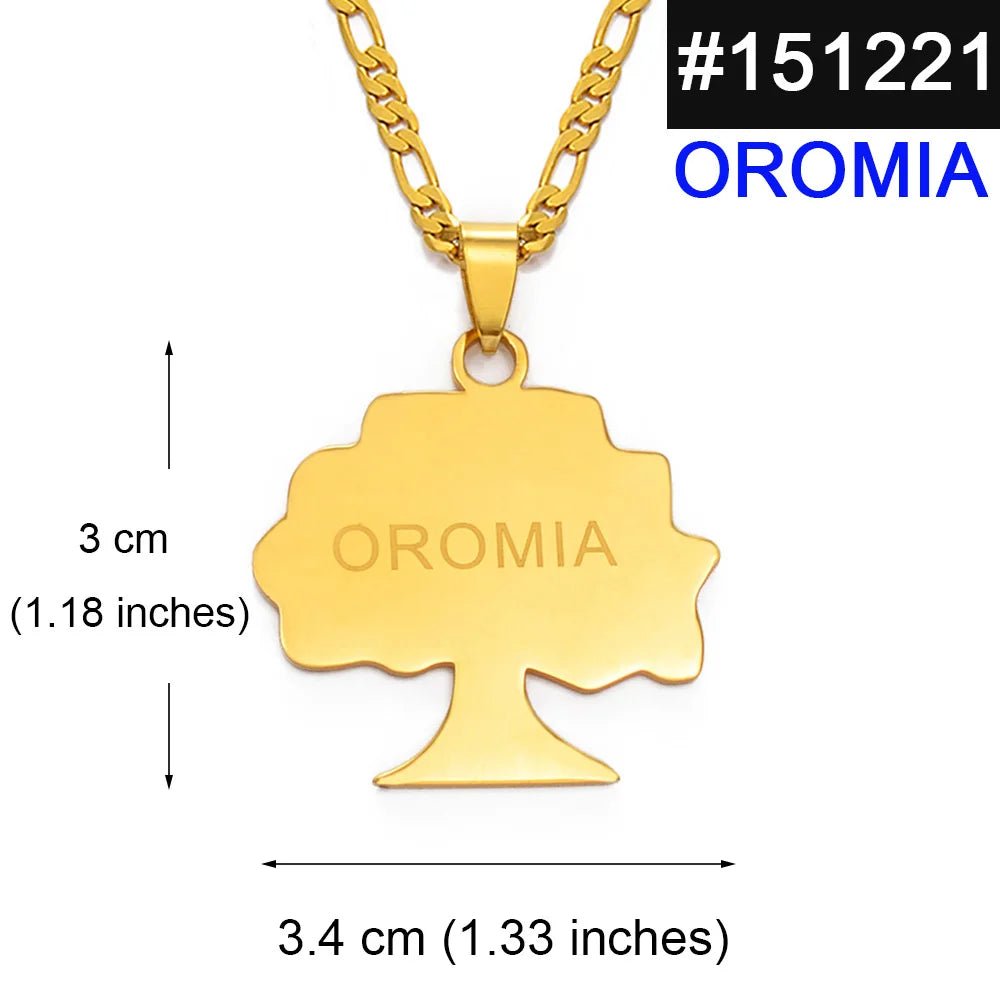 Ethiopia Oromia Pendant & Necklace | Oromo Jewelry for Men & Women - EthGebya