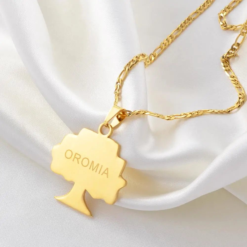 Ethiopia Oromia Pendant & Necklace | Oromo Jewelry for Men & Women - EthGebya