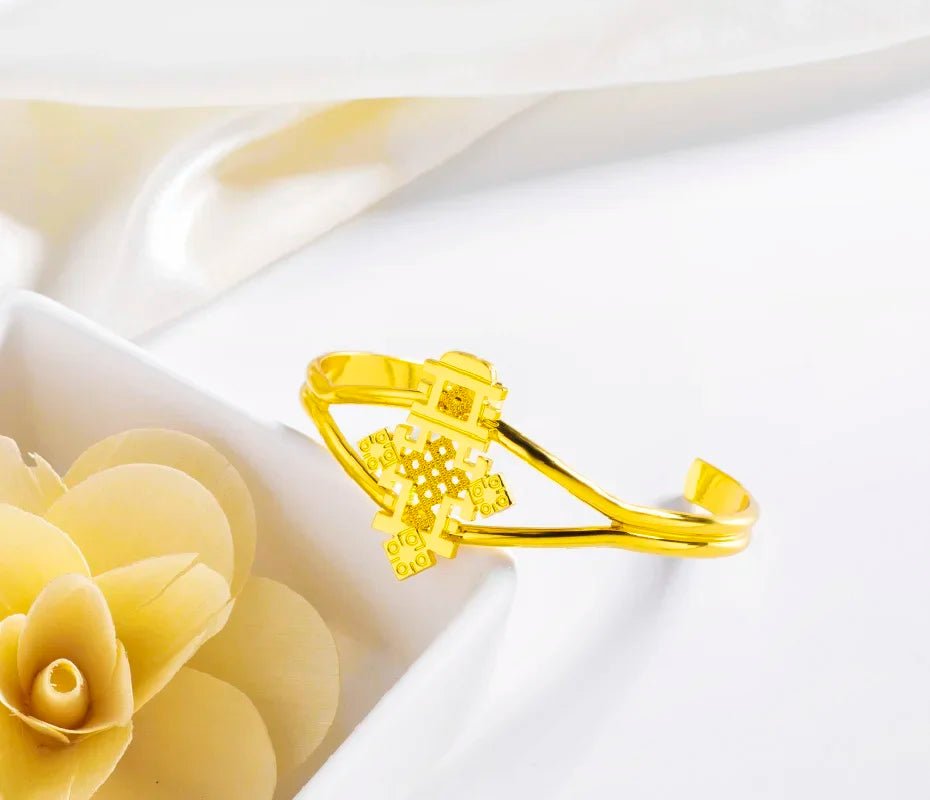 Gold Silver Plated 4 - Piece Jewelry Set | Traditional Wedding Gift - EthGebya