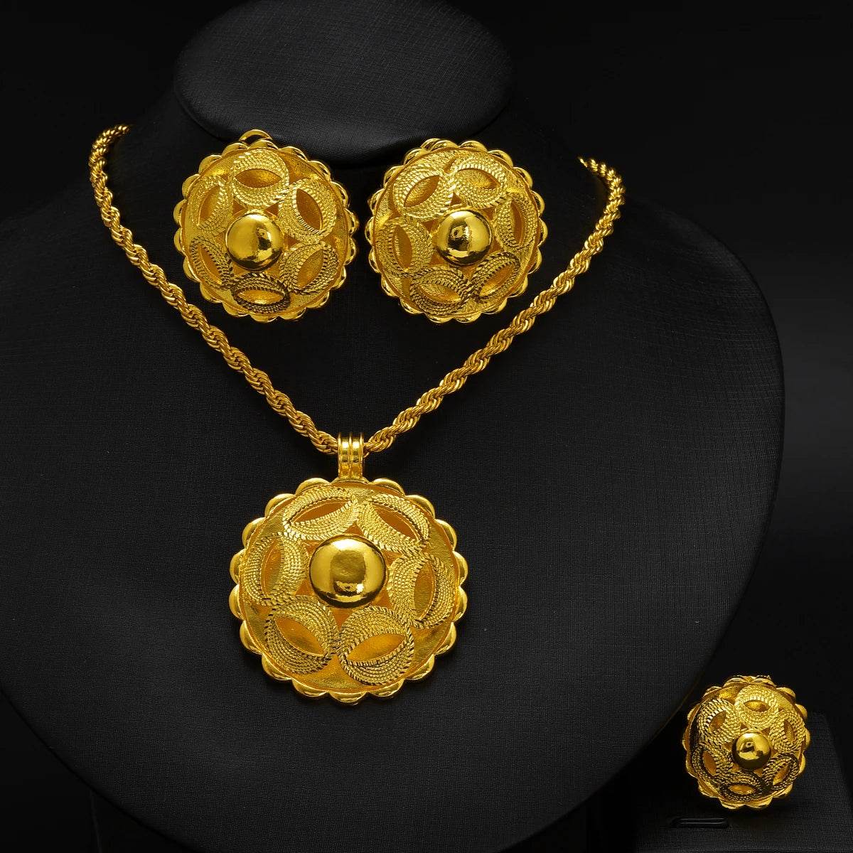 Habesha Style Jewelry Set, Ethiopian/Eritrean Wedding Jewelry - EthGebya