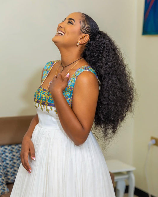 Cultural Habesha Fetil Kemis For Women, New purpel Tilet Eritrean & Ethiopian Traditional Dress