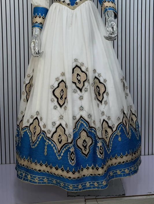 Couple Habesha clothing,New blue Tilet Eritrean and Ethiopian Traditional Wedding Attire, Custom Made Habesha Fashion