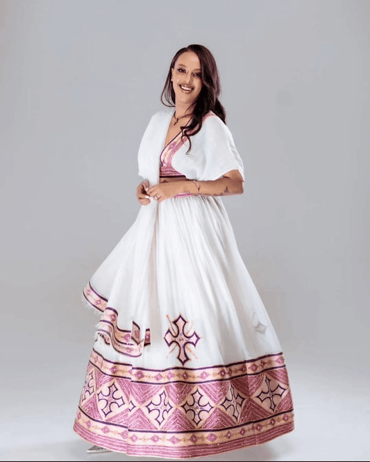 Menen Kemis Tilf Habesha Dress - EthGebya