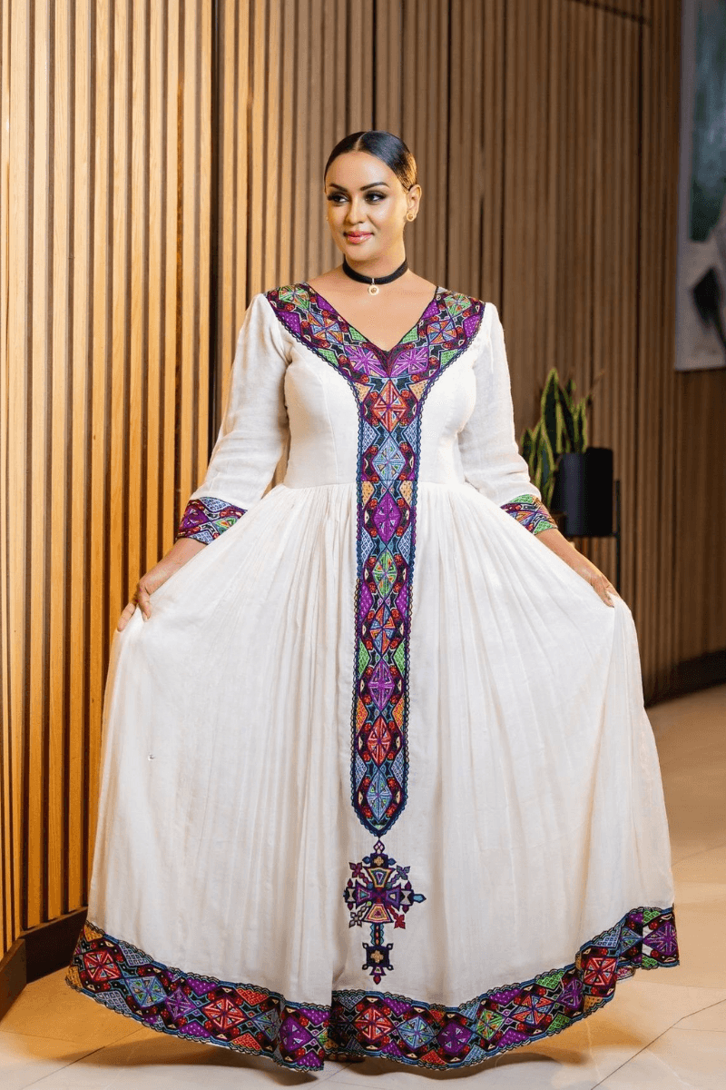 Menen Kemis Tilf Habesha Dress - EthGebya