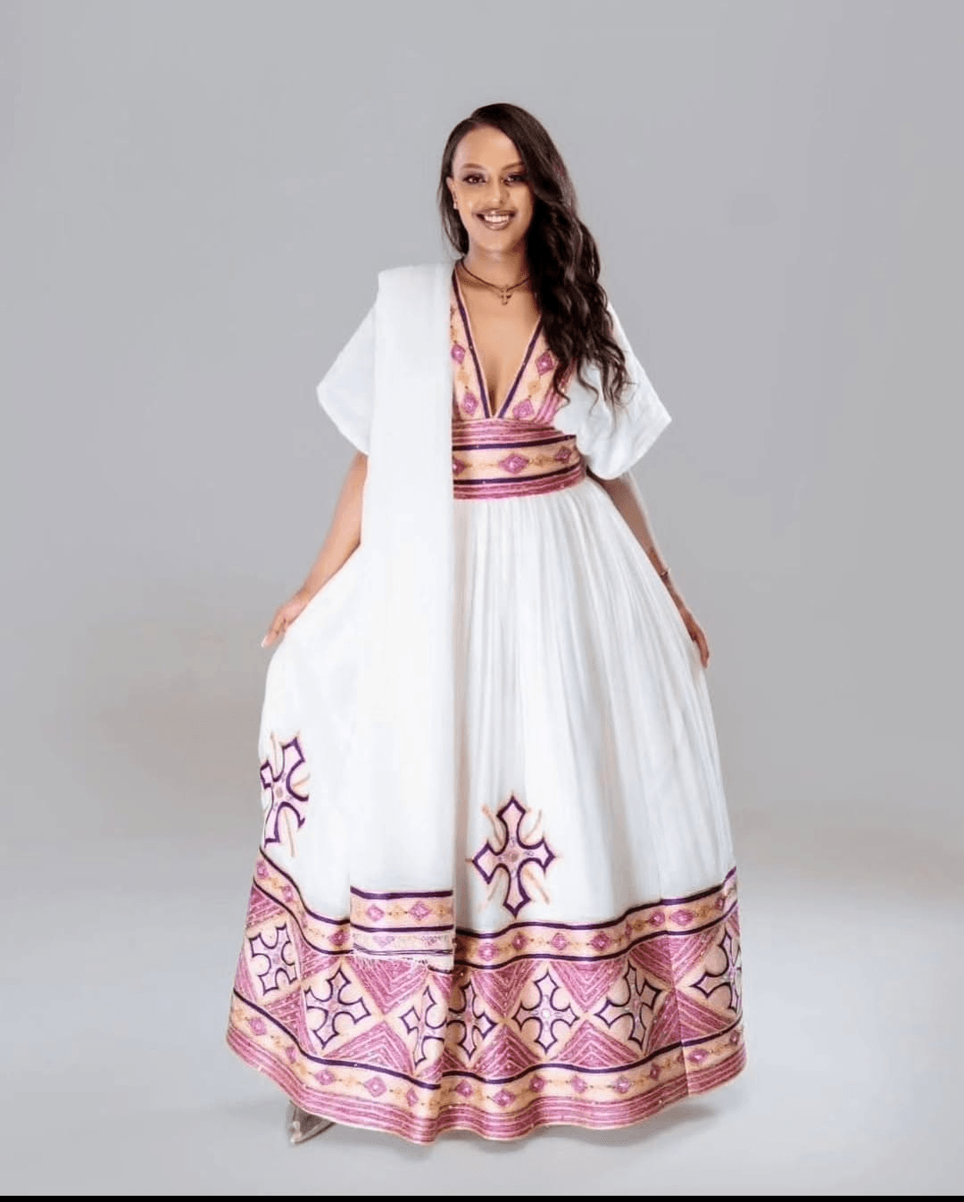 Menen Kemis Tilf Habesha Dress - EthGebya