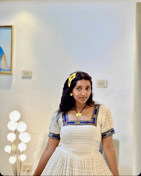 Zuria Menen Kemis Tilf Habesha Dress - EthGebya