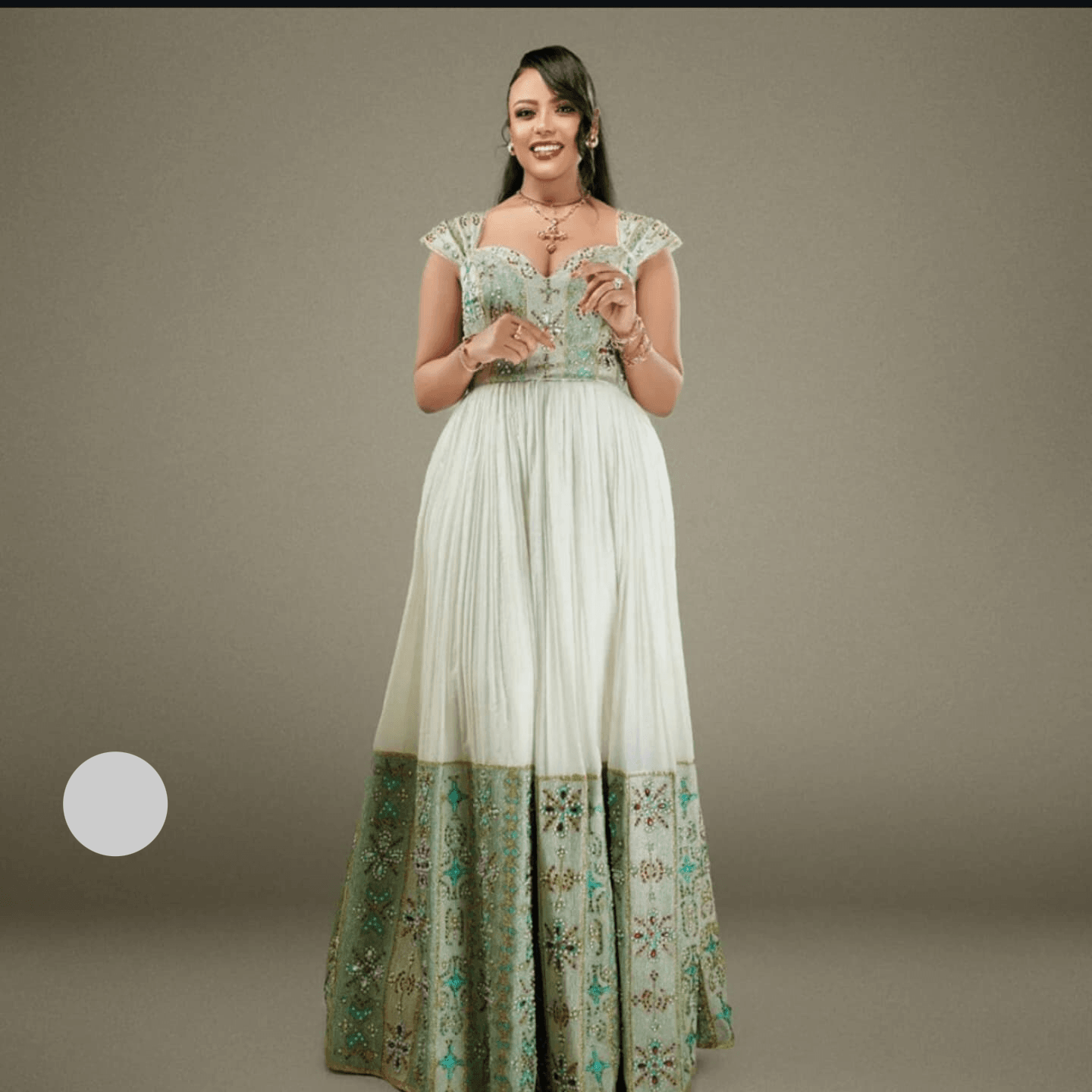 Zuria Menen Kemis Tilf Habesha Dress - EthGebya