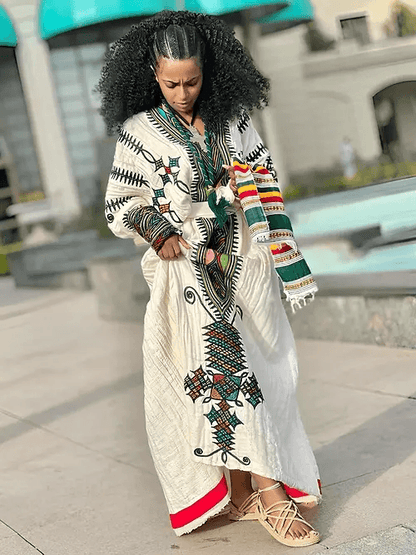 Traditional Gondar Habesha Dress -Ethiopian traditional dress - EthGebya