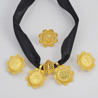Ethiopian Eritrean Coin Jewelry Set | Necklace Earrings Rings for Women