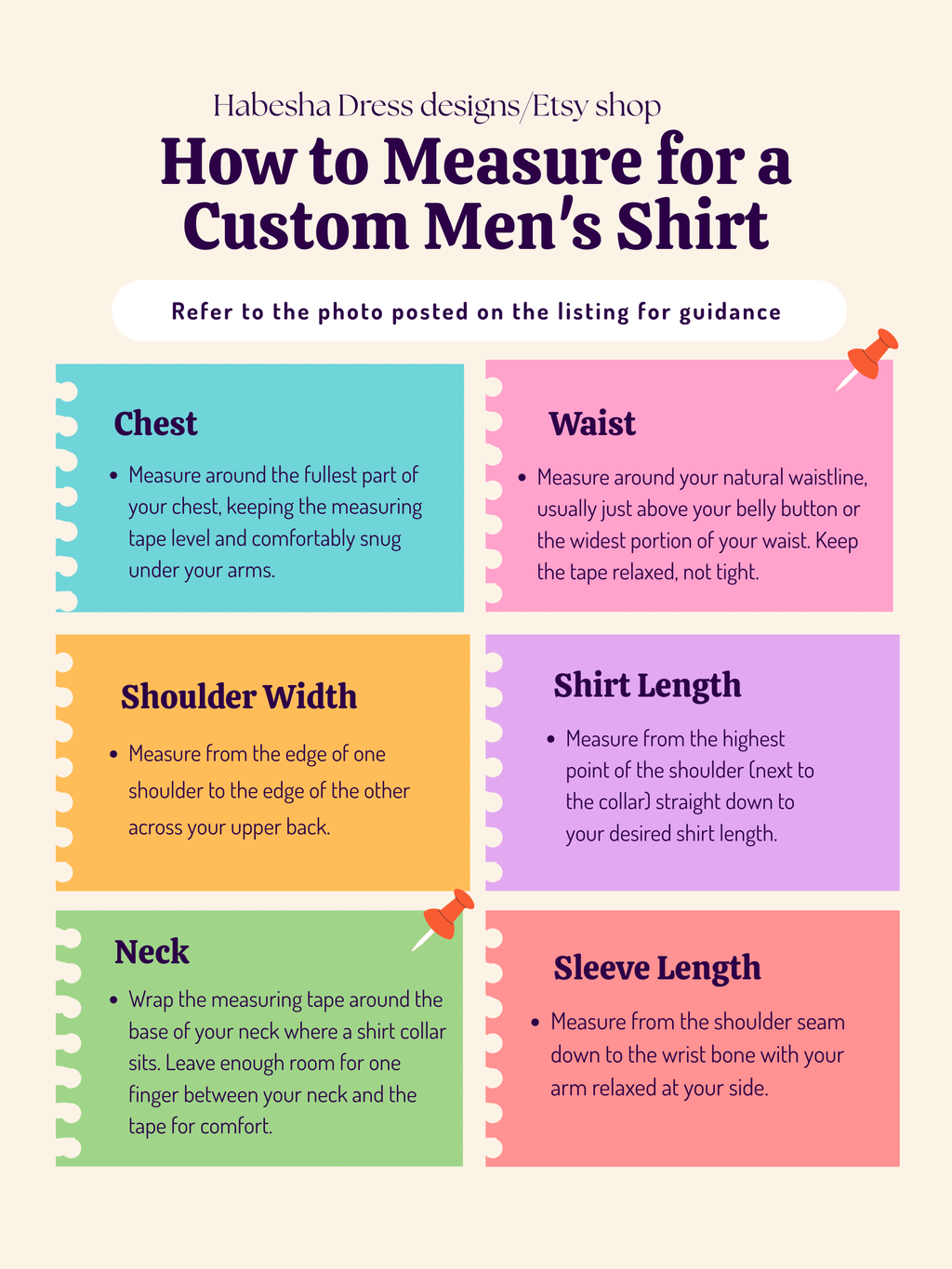 How to measure for a custom men's shirt
