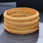 Ethiopian Gold Color Bangles | Women’s Wedding & Ethnic Jewelry Gifts