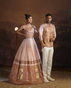 Royal Ethiopian Couple Set | New Golden Embroidered Habesha Attire