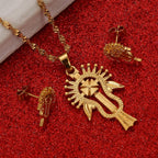 Ethiopian & Eritrean Gold Jewelry Set | Habesha Wedding Gift for Women