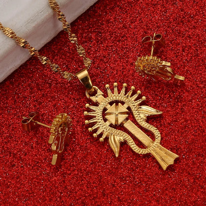 Ethiopian & Eritrean Gold Jewelry Set | Habesha Wedding Gift for Women