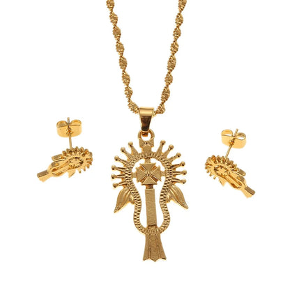 Ethiopian & Eritrean Gold Jewelry Set | Habesha Wedding Gift for Women