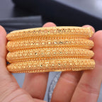 Ethiopian Gold Color Bangles | Women’s Wedding & Ethnic Jewelry Gifts