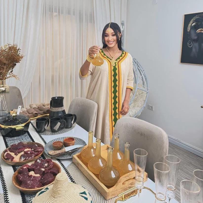 Habesha Kemis Dress for Women: Relaxed Ethiopian & Eritrean Cultural Attire, Handwoven Everyday Traditional Wear