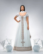 Darker Pink Zuria Kemis | Elegant Tilf Embroidered Ethiopian Dress