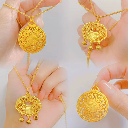 Gold Compass Necklace | Women’s Luxury Pendant & Sweater Chain