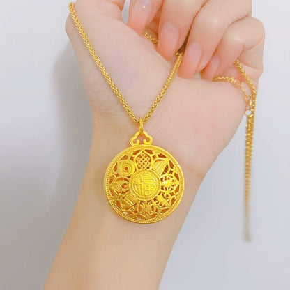 Gold Compass Necklace | Women’s Luxury Pendant & Sweater Chain