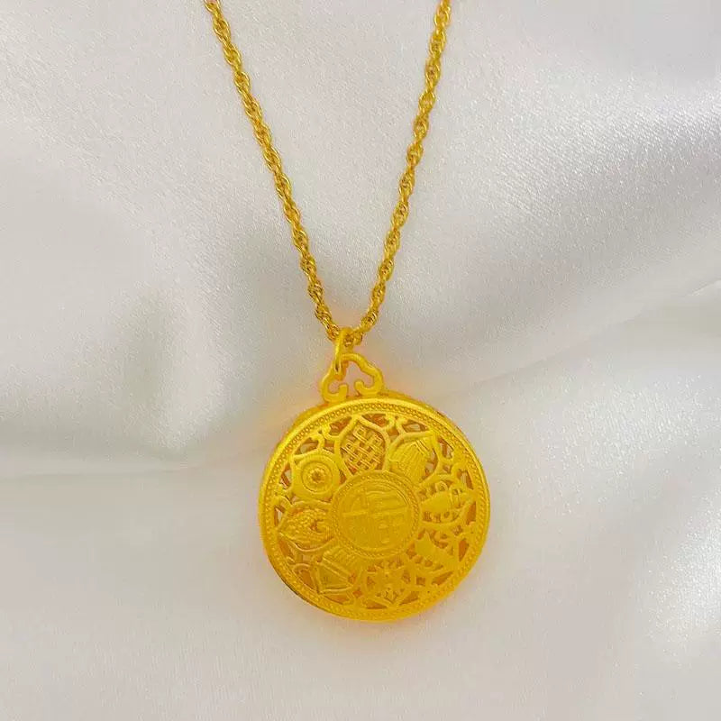Gold Compass Necklace | Women’s Luxury Pendant & Sweater Chain