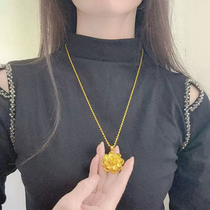 Gold Compass Necklace | Women’s Luxury Pendant & Sweater Chain