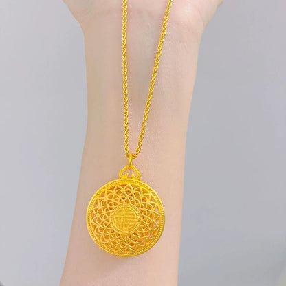 Gold Compass Necklace | Women’s Luxury Pendant & Sweater Chain