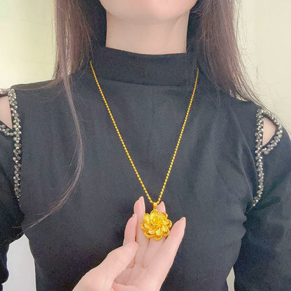 Gold Compass Necklace | Women’s Luxury Pendant & Sweater Chain