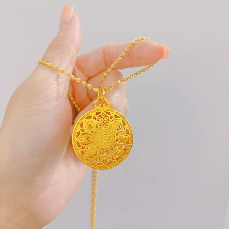Gold Compass Necklace | Women’s Luxury Pendant & Sweater Chain