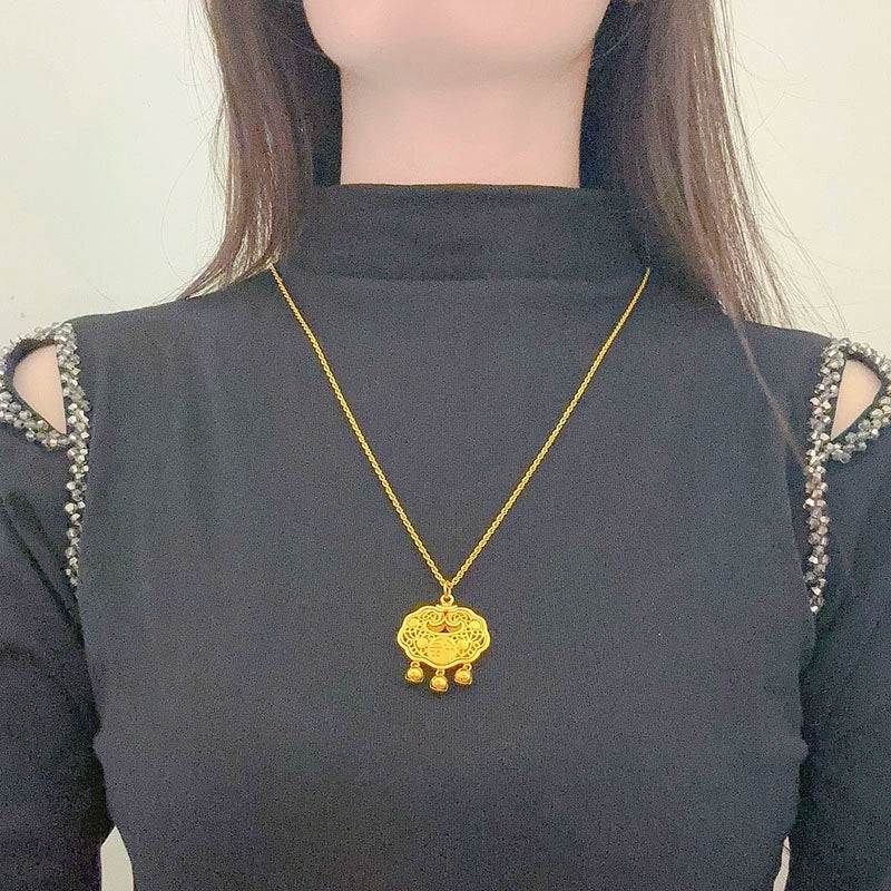 Gold Compass Necklace | Women’s Luxury Pendant & Sweater Chain