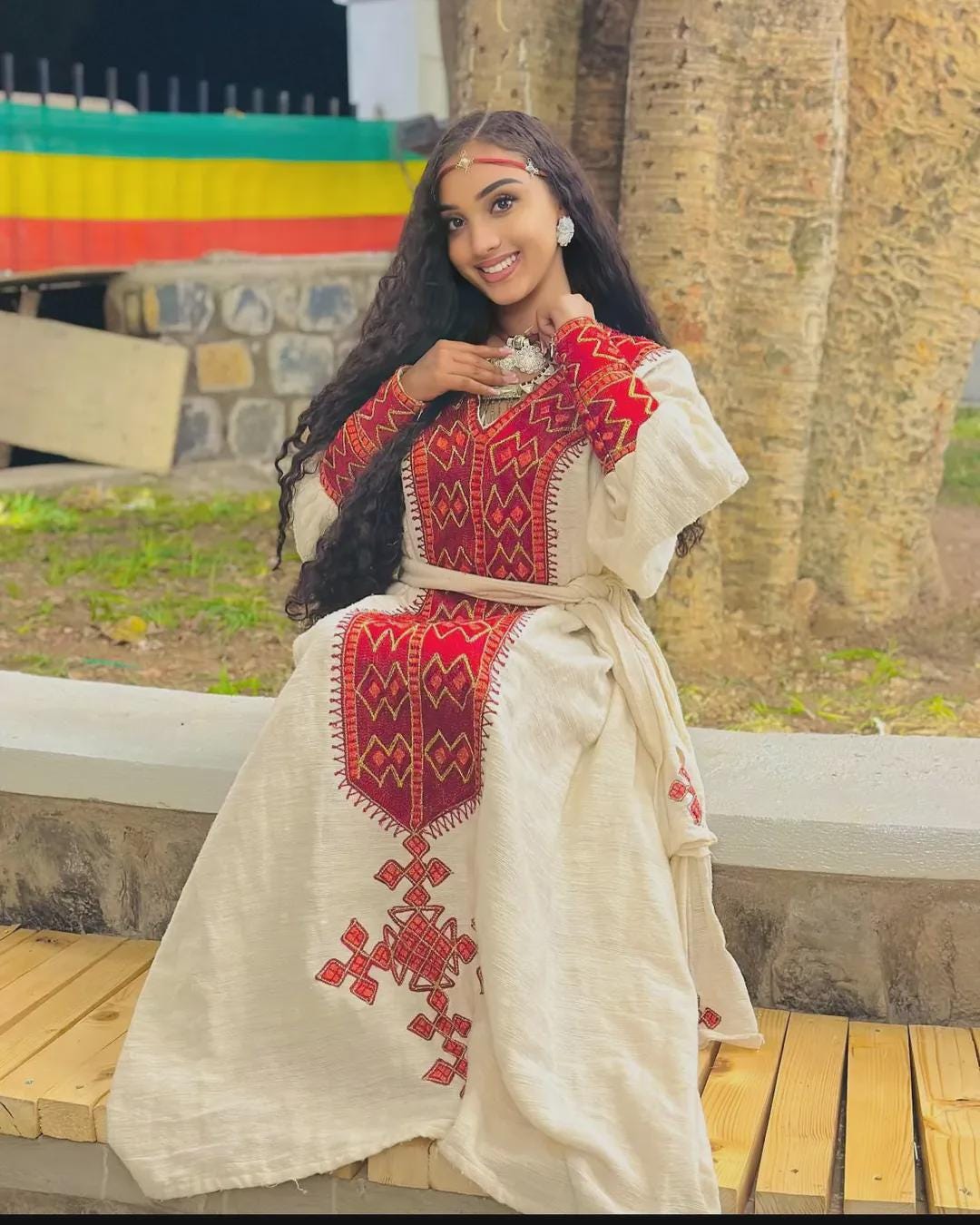 Habesha Kemis Dress for Women: Relaxed Ethiopian & Eritrean Cultural Attire, Handwoven Everyday Traditional Wear