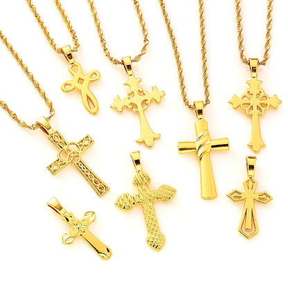 Ethiopian Cross Pendant Necklace | Habesha Eritrean Wedding Jewelry