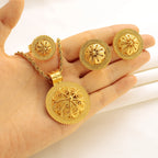 24K Gold Plated Ethiopian Jewelry Set | Elegant Eritrean Wedding Gift