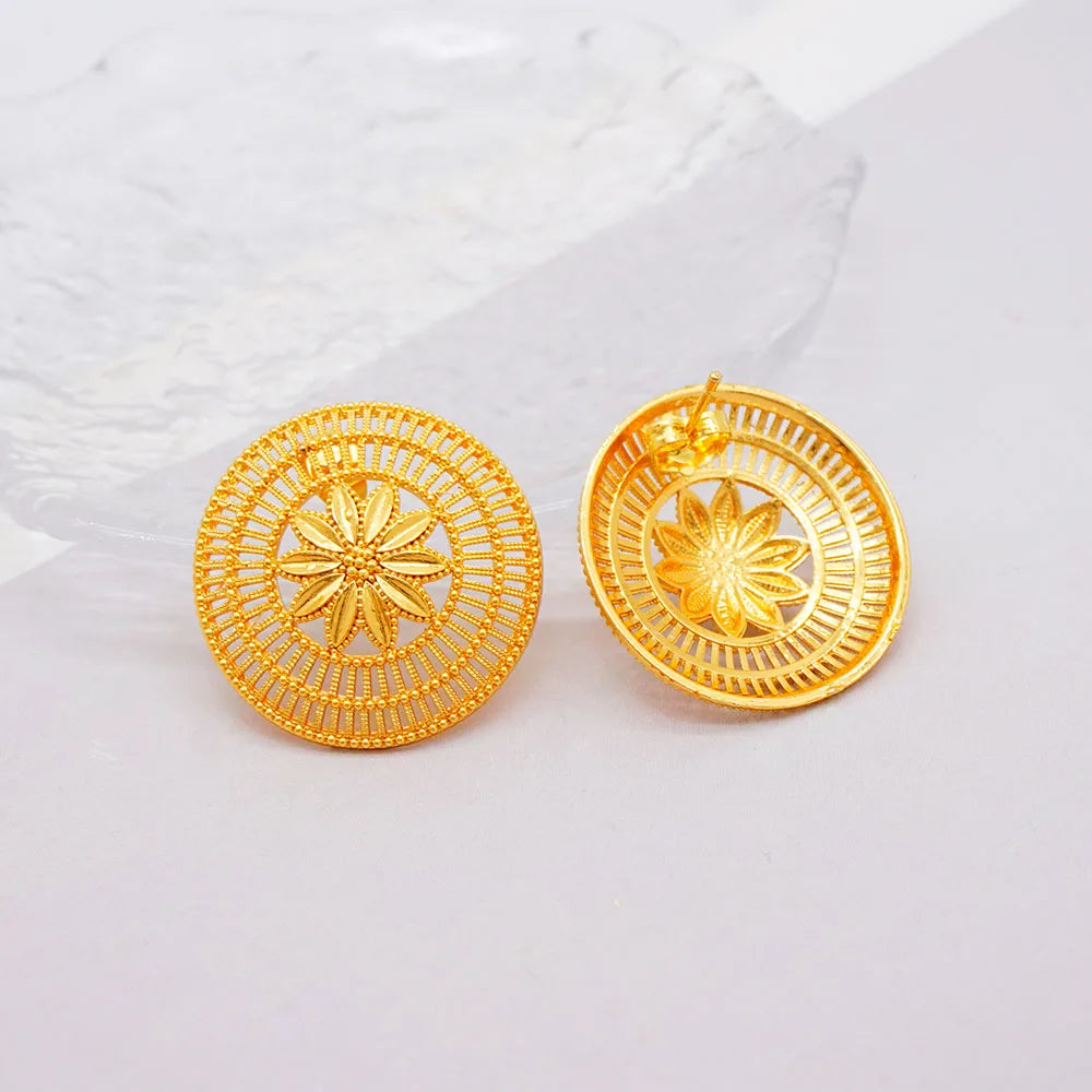 Ethiopian Jewelry Set for Women | Necklace Earrings Ring Bridal Gift