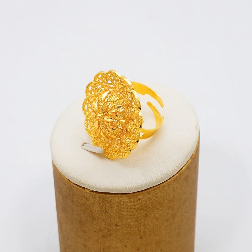 Ethiopian Jewelry Set for Women | Necklace Earrings Ring Bridal Gift