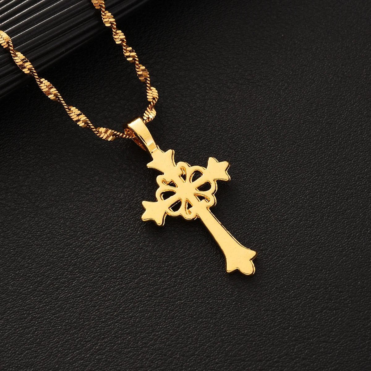Ethiopian Cross Pendant Necklace | Habesha Eritrean Wedding Jewelry