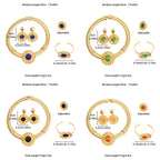 High-Quality Gold Ethiopian Jewelry Set for Girls | Earrings & Necklace