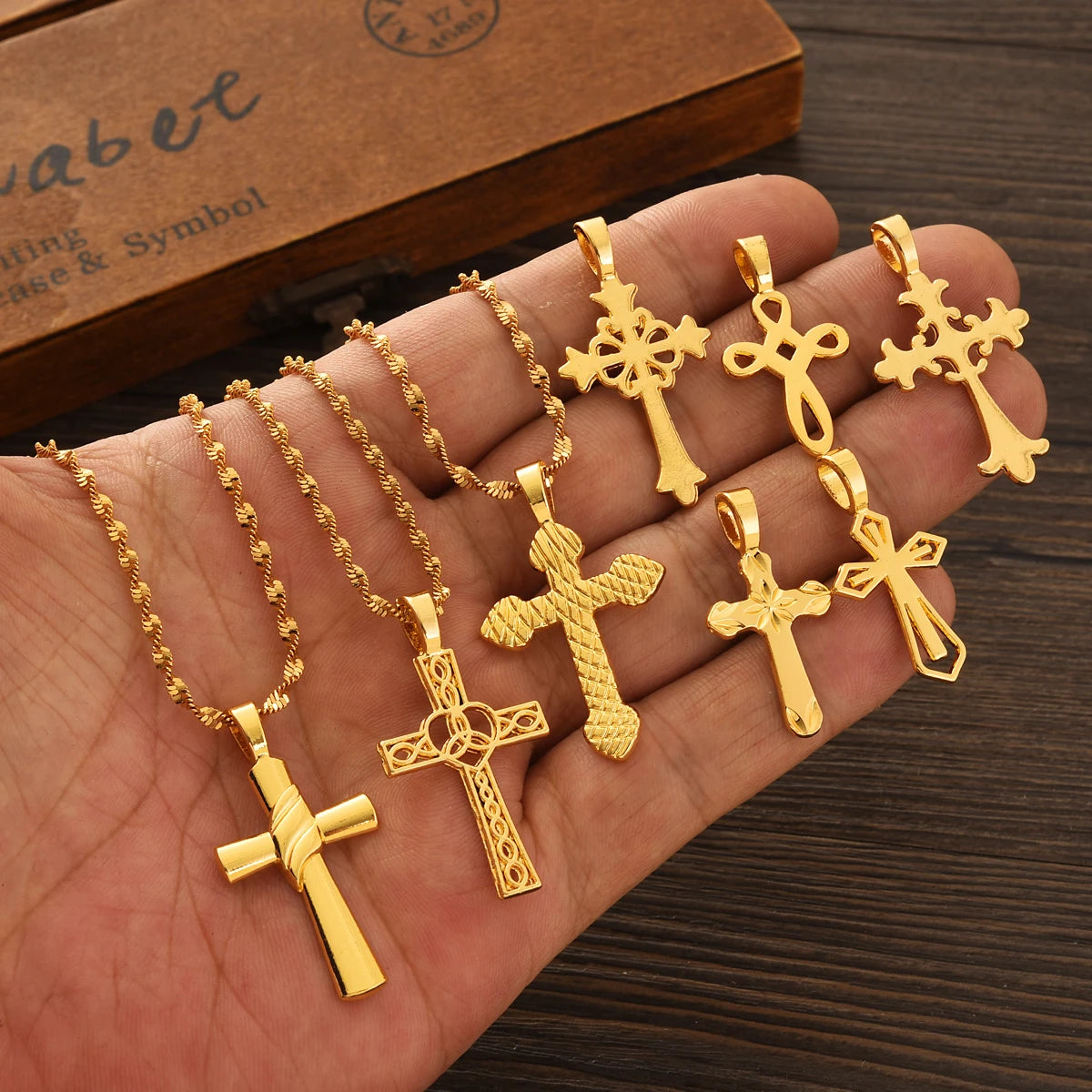 Ethiopian Cross Pendant Necklace | Habesha Eritrean Wedding Jewelry