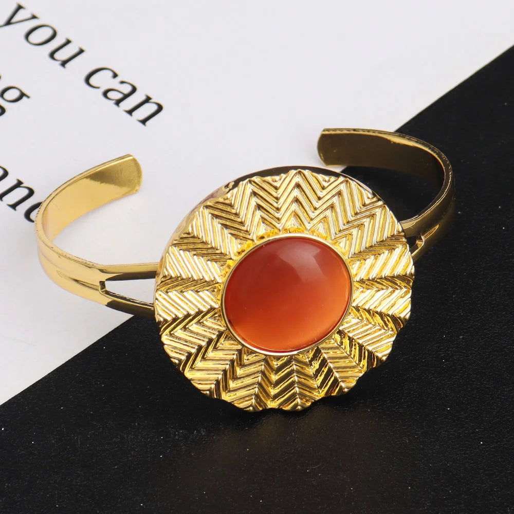 High-Quality Gold Ethiopian Jewelry Set for Girls | Earrings & Necklace