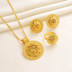 24K Gold Plated Ethiopian Jewelry Set | Elegant Eritrean Wedding Gift