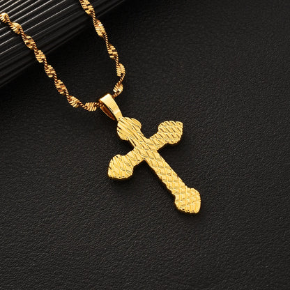 Ethiopian Cross Pendant Necklace | Habesha Eritrean Wedding Jewelry