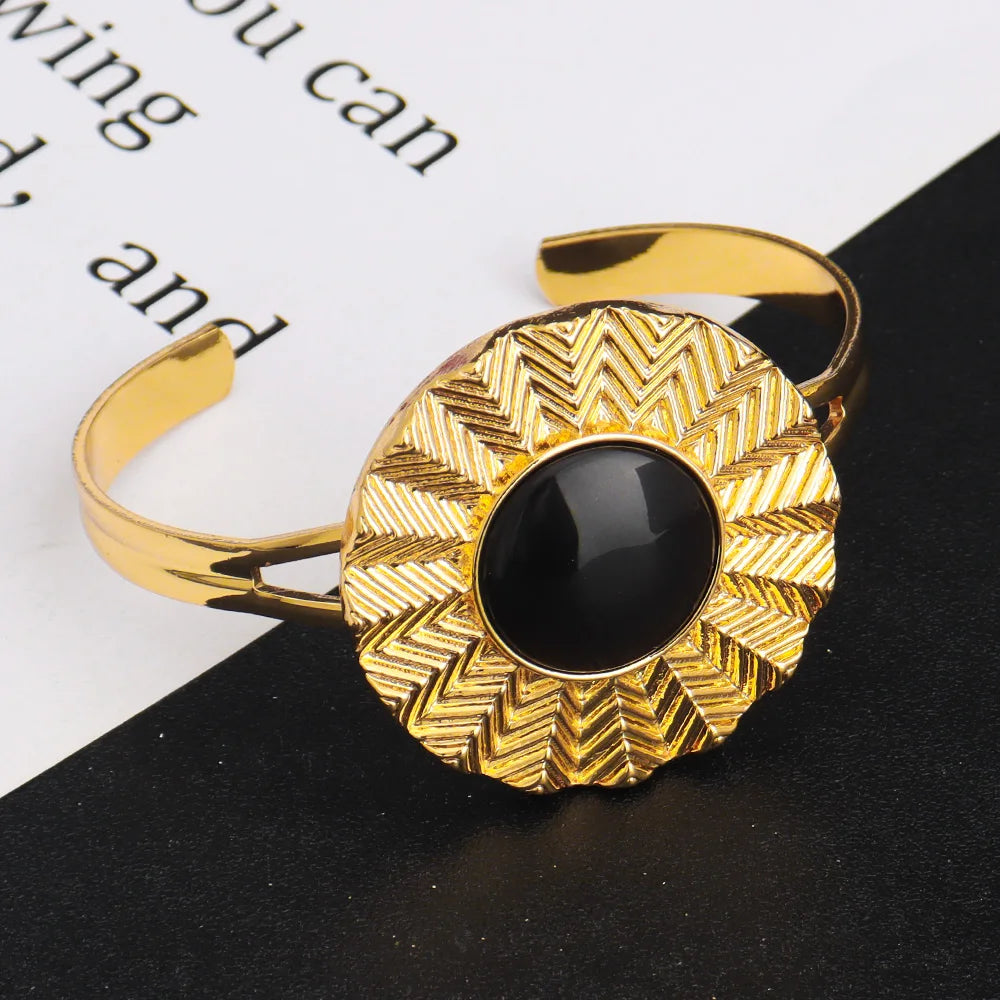High-Quality Gold Ethiopian Jewelry Set for Girls | Earrings & Necklace