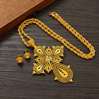 Hot Ethiopian Jewelry | New Big Cross Pendant & Small Earrings