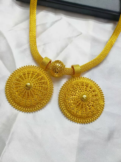 Gold Ethiopian Bridal Jewelry Set | Habesha Eritrean Wedding Set